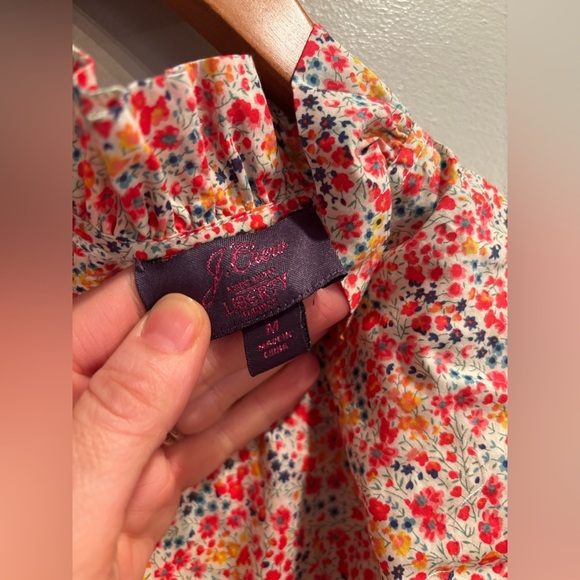 J. Crew Floral Print Women's Top high neck all
Over print long sleeve feminine - Picture 10 of 14